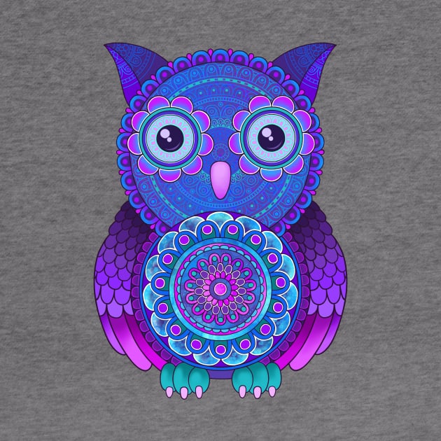 Mandala owl by Mashmuh